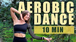 10 MIN DANCE AEROBICS, light cardio workout for good mood || for beginners