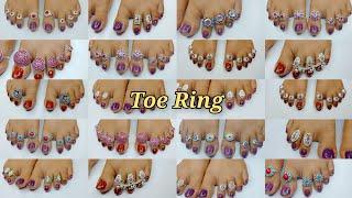 1700रु Under Silver Toe Ring Design With Price 2022 || Fancy Silver Toe Ring Collection