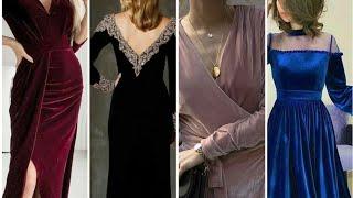 Бархатные вечерние платья/ Barxat matosidan oqshom liboslari/ Velvet evening dresses.