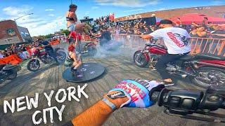 Riding In CRAZIEST Block Party In Brooklyn!