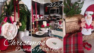 NEW 2024 CHRISTMAS KITCHEN DECORATE WITH METRADITIONAL CHRISTMAS DECOR