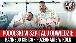 Podolski w szpitalu odwiedził rannego kibica - pożegnanie w Köln (10.10.2024)