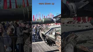 Blown up NATO tanks