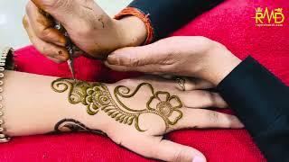 सिर्फ 5 मिनट में मेहंदी लगाएं | Arabic Mehndi design for back hand | Easy Mehndi design | Raj Mehndi