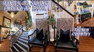 Winter To Spring Entryway Tour/Decorate With Me/French Country