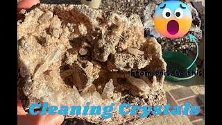 DIY BEST way to CLEAN Crystals, Remove Calcite