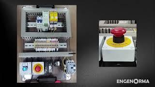 Demonstração dos Dispositivos de Emergência e Sensor Magnético com Sistema de Rearme!