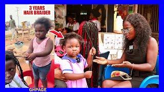 Upclose With Viral 3 Years Small Girl Who Braids Hair Like A Grown Woman; She Speaks To Ghpage Tv