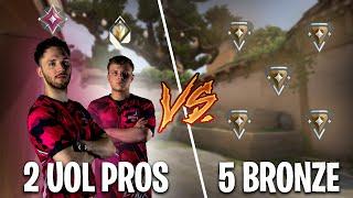  2 UOL PROS vs. 5 BRONZE SPIELER! Wer gewinnt dieses königliche Duell? | Valorant