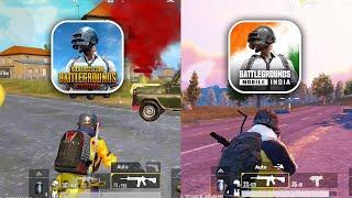 PUBG Mobile vs Battlegrounds Mobile India || Quick Comparison || PUBG vs BGMI || PK