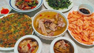 婆婆养的鸭子做药膳老鸭汤，自家鸭子肥得流油！
