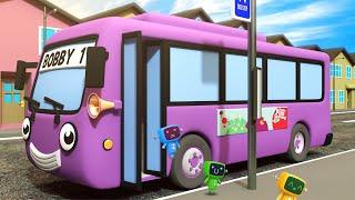 Wheels On Bobby The Bus | Nursery Rhymes & Kids Songs | Gecko's Garage | Bus Videos For Children