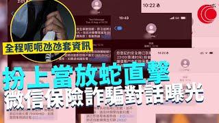 一線搜查｜扮上當放蛇直擊 微信保險詐騙真實對話曝光 全程呃呃氹氹套取戶口資訊 淘空苦主所有銀行戶口｜565集｜有線新聞 簡采恩 黎美萱｜HOYTV