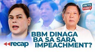 BBM dinaga sa Sara Duterte impeachment?