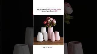 DIY Pinterest vase from Trash #shortsfeed #diy #pinterest #trending #viralvideo #viralshorts #craft