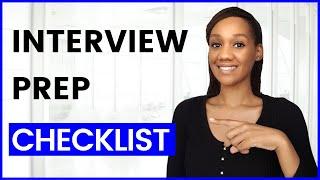 Interview Prep Checklist (Transform Your Interview Performance)