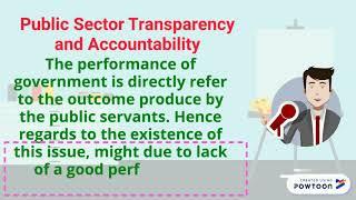 Transparency and Accountability of Public Sector