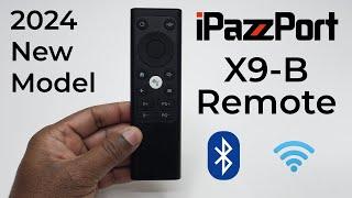 iPazzPort X9-B Bluetooth-Fernbedienung für kabellose Air Mouse mit Sprachbefehlen