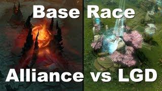 Alliance vs LGD Epic base race. Dota 2 #Ti3.