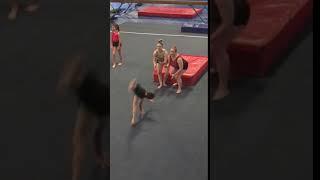 Ray acro trick round off back lay out suppoet