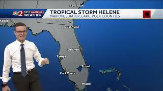 Helene nears hurricane strength as it marches on Florida - 8 a.m. Wednesday update