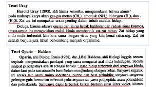 Kelas Sains Dasar IIA-Bumi dan Kehidupan di Bumi