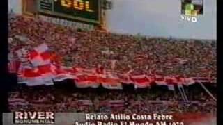 Gol de Pipino Cuevas a Racing Club (Relato de Atilio Costa Febre) - Clausura 2002 - River Plate