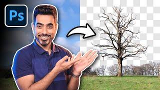 Precise Cutout WITHOUT ANY SELECTION! How? | Photoshop Hack