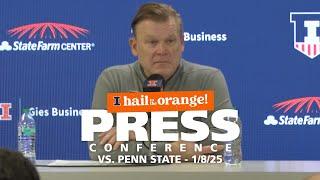 Illini Men's Basketball | Postgame Press Conference vs. Penn State 1/8/25