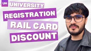 University of Hertfordshire registration and rail card discounts