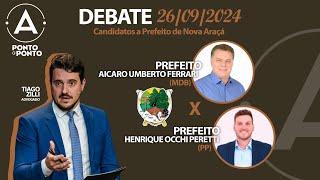 DEBATE DOS CANDIDATOS A PREFEITO DE NOVA ARAÇÁ