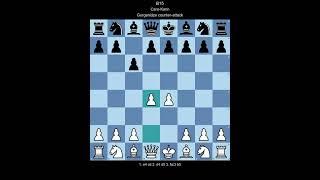 ECO B15 Caro-Kann, Gurgenidze counter-attack (White perspective)