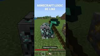 Minecraft Logic Be Like….. #shorts #minecraft #minecraftshorts #minecraftedit #minecraftmeme