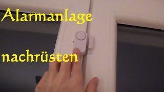 Alarmanlage am Fenster oder Haustür Haus nachrüsten einbauen