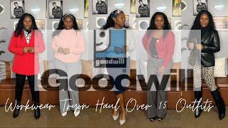 Goodwill Thrift Work Wear Try-On Haul: 15+ Stylish Outfits for $200 | Over 40 Fashion on a Budget