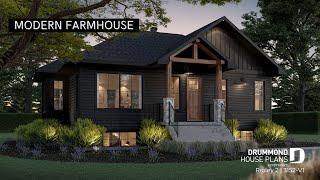 Single-story Modern Farmhouse Drummond House Plans