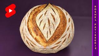 Mastering the Art of Sourdough Scoring - Leaf | Kosher Pastry Chef #shorts