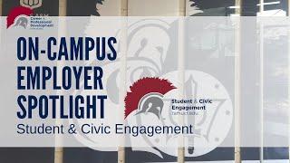 On-Campus Employer Spotlight: Student & Civic Engagement