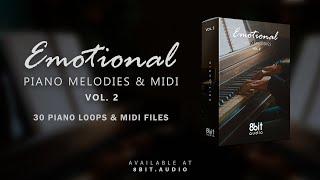 [MIDI Files & Loops] Emotional Piano Melodies Vol. 2 | Emotional Midi Pack | 100% Royalty-Free