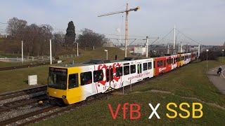 Mit der VfB-Fanbahn zum Stadion | VfB X SSB | Stadtbahn Stuttgart