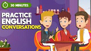 English Conversation Speaking Practice in 30 Minutes with Real English |  Practice English Skills