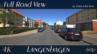 Langenhagen, Region Hannover: Hindenburgstraße, Erich-Ollenhauer-Straße, Bothfelder Straße - 4K UHD