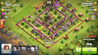 Clash of Clan - Defence Log - Square Base