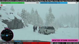  SNOW STORM IN CALIFORNIA - 2+ FEET & THUNDERSNOW - LIVE STORM CHASERS