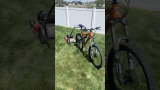 Turning my bike into a lawnmower!!! #mtb #mountainbike #shorts