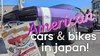 American car culture in Japan! Walk around Fujioka oldies car show in Gunma