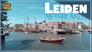 Walking Tour in Leiden / Leiden University - A beautiful and unique city / Episode 4 / Holland - 4k