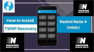 How To |Install| |TWRP Recovery| |Redmi Note 4| |Mido| By |DIGI4T3CH|