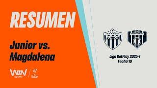 Junior vs. Unión Magdalena (resumen y goles) | Liga BetPlay Dimayor 2025-1 | Fecha 10
