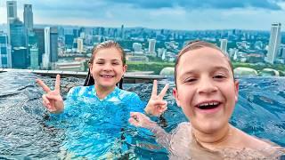 Las vacaciones familiares de Roma y Diana en Singapur